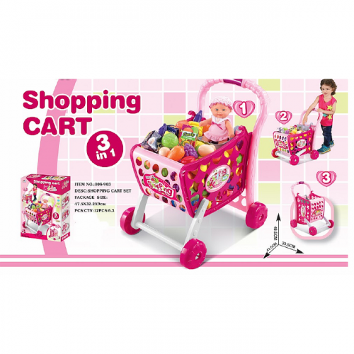 KIDS SHOPING CART 3 IN 1 008-903 Тележка